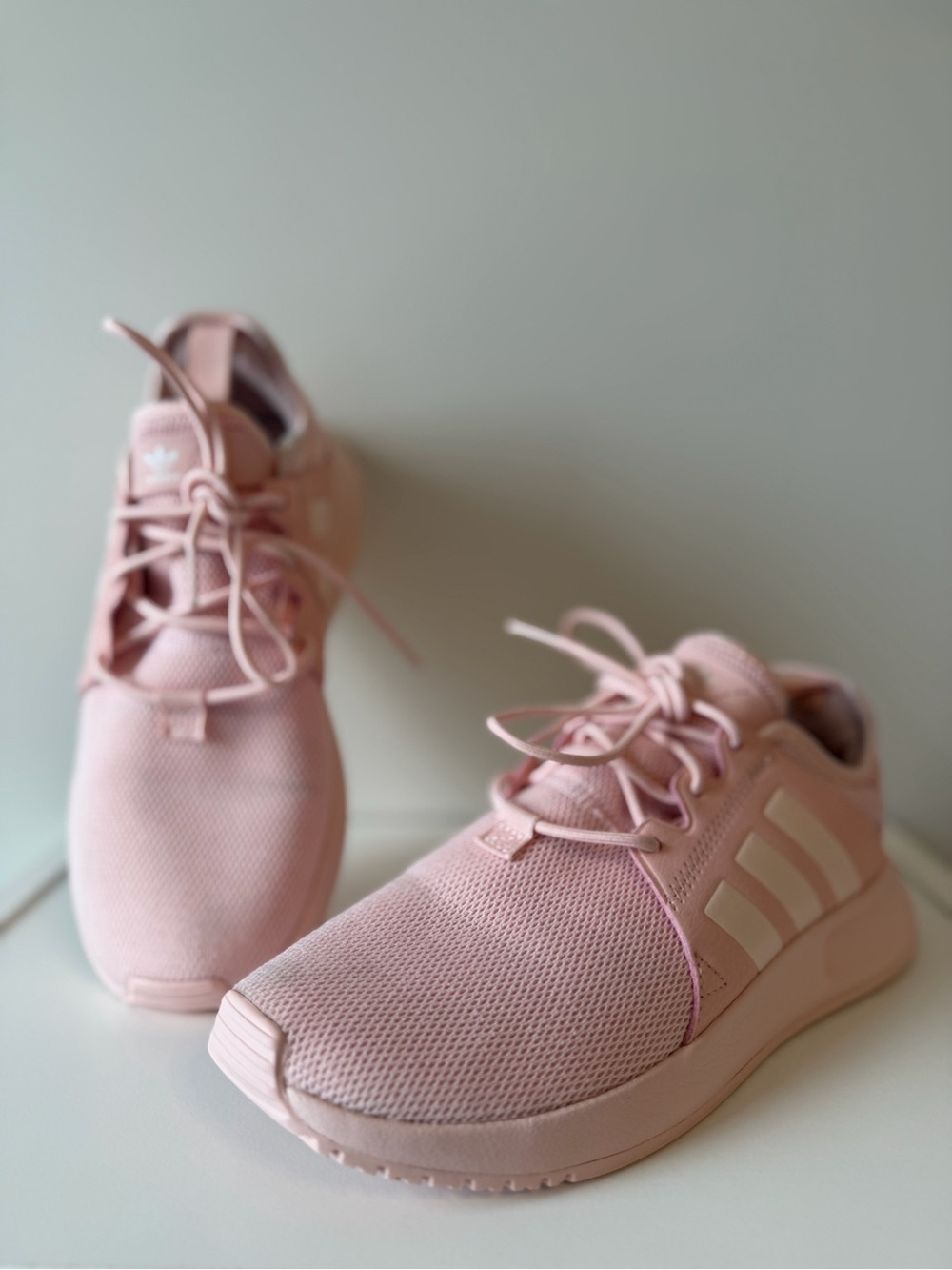 Adidas Girls Ortholite Blush Pink Mesh Sneakers 4.5